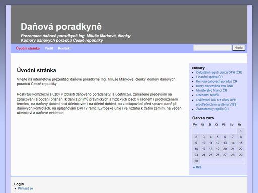  daňová poradkyně - prezentace daňové poradkyně ing. miluše markové 