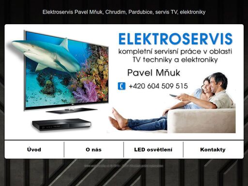 elektroservis pavel mňuk, chrudim, pardubice provádí kompletní servisní práce v oblasti tv a elektroniky. provádíme opravy dvd a cd přehrávačů a digitálních televizí, domácích kin, vinoték.