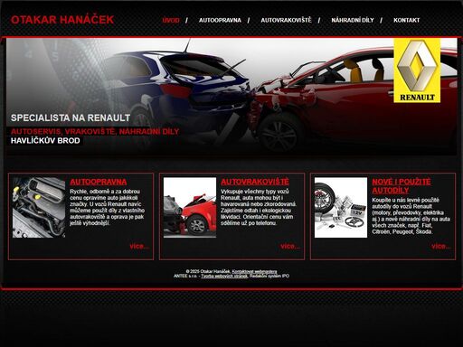 opravíme auto jakékoli značky. dodáváme a montujeme nové autodíly na vozy všech značek i použité díly renault. vykupujeme auta této značky. 