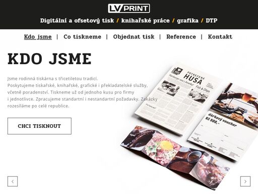 šetříme váš čas a peníze, pomůžeme vám s výběrem tiskařské technologie, papíru i vazby, zpracujeme grafiku. ... služby: knihařské práce, tisk letáků, tisk formulářů, tisk katalogů, vazba, dtp.