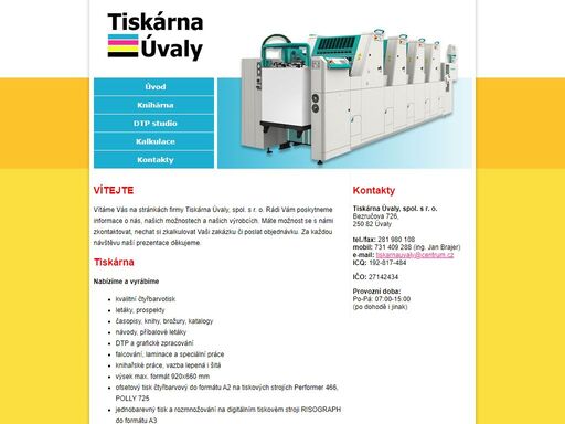 tiskárna úvaly, spol. s r. o.