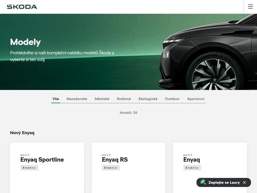 objevte kompletní nabídku modelů Škoda, prohlédněte si nejnovější akční nabídky, vyzkoušejte konfigurátor nebo se objednejte rovnou na testovací jízdu. 