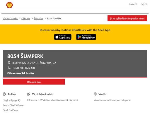 8054 šumperk je čerpací stanice v oblasti šumperk.

tato stanice zahrnuje billa a toalety.