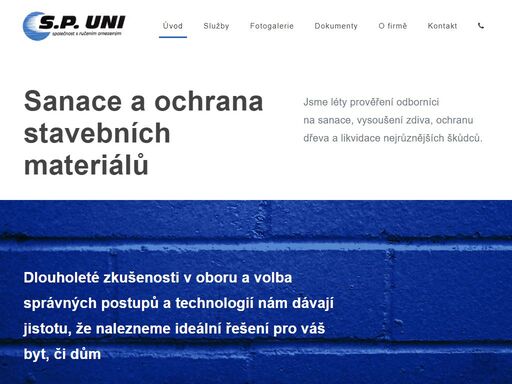 s.p. uni - společnost s ručením omezeným. hlavní činností byla a je desinfekce, desinsekce a deratizace.