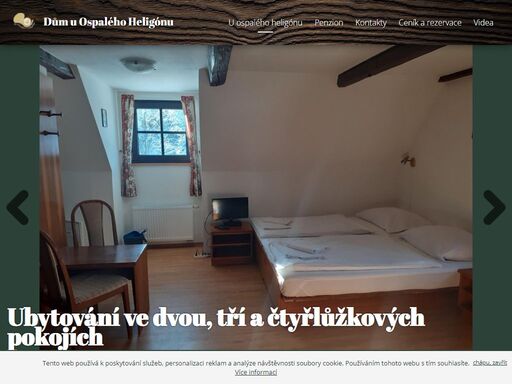 ubytování v jeseníkách v penzionu u ospalého heligónu v horní lipové v blízkosti lázní johanna schrotha a vincence priessnitze, nedaleko lyžařských areálů.