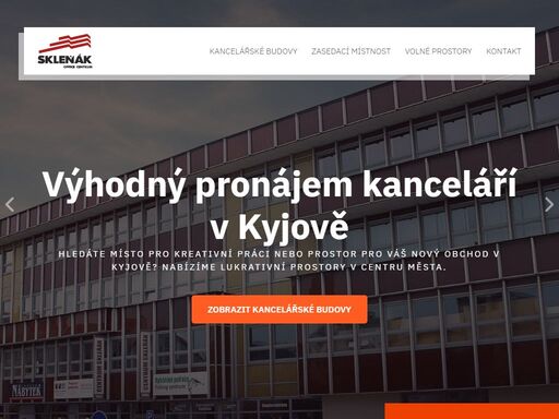pronájem kanceláře, zasedací místnosti, obchodních a komerčních prostor ve 3 moderních budovách v centru města kyjov.