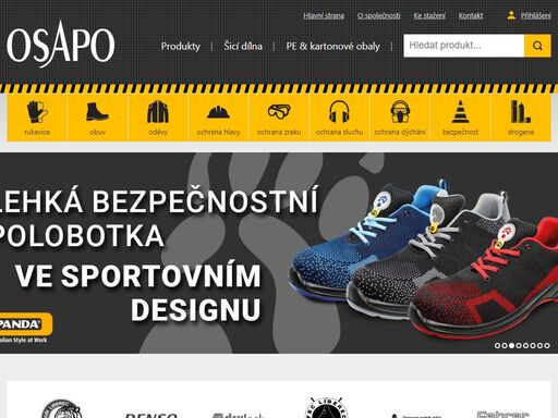internetový obchod s ochrannými pracovními pomůckami a šití pracovních oděvů. společnost osapo, s.r.o. působí na českém trhu jako maloobchodní i velkoobchodní prodejce ochranných pracovních prostředků v sortimentu - pracovní rukavice, obuv, oděvy, ochrana