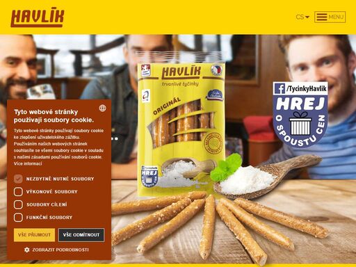 tradice a kvalita = havlíkovky. poctivé kultovní tyčinky... více informací o tyčinkách, které voní, křupou a chutnají najdete na našem webu.