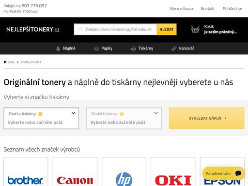 barvy do tiskárny - tonery, inkousty a náplně. nejlevnější náplně do tiskáren, tisíce kusů skladem, už zítra u vás.
