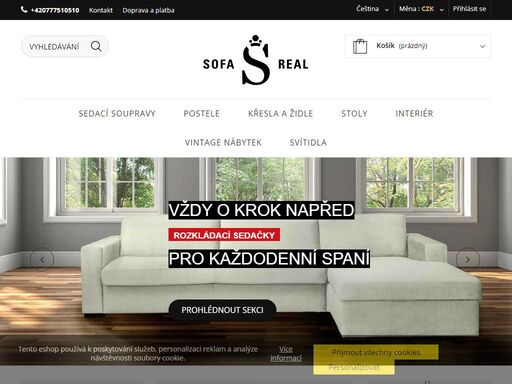 sofareal - designový nábytek do vašich domovů, kanceláří, restaurací i kaváren.