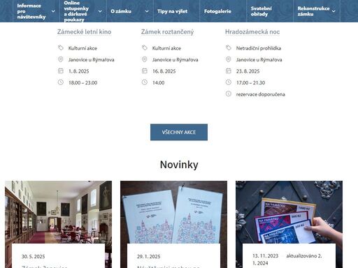 státní zámek janovice u rýmařova 