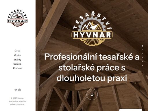 profesionální tesařské a stolařské práce v moravskoslezském kraji. realizace střech, krovů, pergol a dřevostaveb s důrazem na kvalitu a spolehlivost.