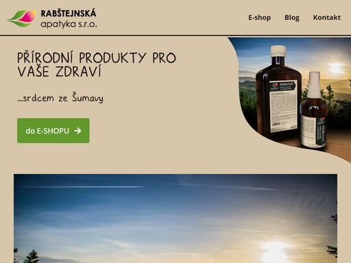 připravujeme přírodní produkty pro vaše zdraví. využíváme k tomu sílu přírody, vědecká data o bylinách i naše chemické analýzy a poctivou lidskou práci.