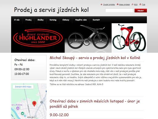 prodej jízdních kol všech značek, provádíme opravy a servis