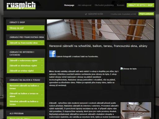 zábradlí-nerezové zábradlí, stavebnice dieda, zábradlí pro interier i exterier. zábradlí na terasu, schodiště balkon i francouzská okna. dále nabízíme nerezové schránky, samozavlažovací květináče a obrazy do bytu.