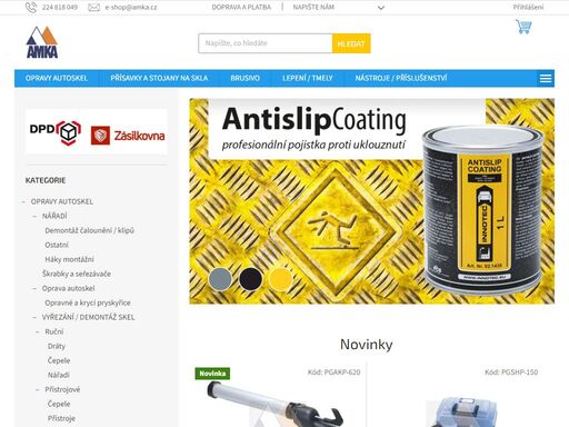 o nás. společnost amka trading, spol. s r.o. nabízí ucelený sortiment špičkových produktů určených zejména pro automobilový průmysl a řemeslnictví.
dodáváme produkty renomovaných značek innotec, sia, indasa, proglass, btb tools, equalizer a několika dalších. rozhodujícím kritériem je pro nás vysoká kvalita všech…