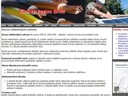 nabídka služeb revizního technika
