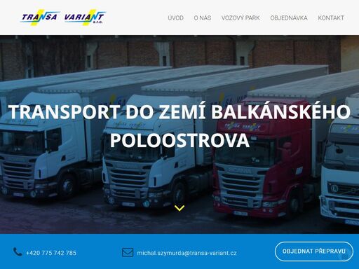 transport do zemí balkánského poloostrova