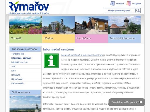 oficiální stránka města rýmařova