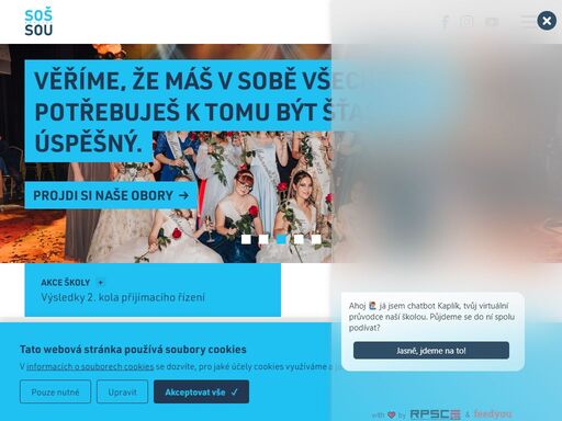 studuj u nás! slovo nuda neznáme! u nás se stále něco děje! nesedíme jen v lavicích! cestujeme! podnikáme! sportujeme! spolupracujeme!
