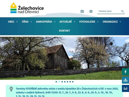 oficiální stránky obce želechovice nad dřevnicí