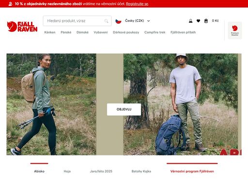 jsme švédská společnost fjällräven, specializující se na outdoorové oblečení a vybavení prověřené drsnou skandinávií.
