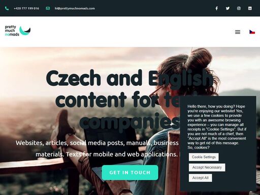 at pretty much nomads, we are experts in b2b content marketing and technology copywriting for it companies in czech and english.