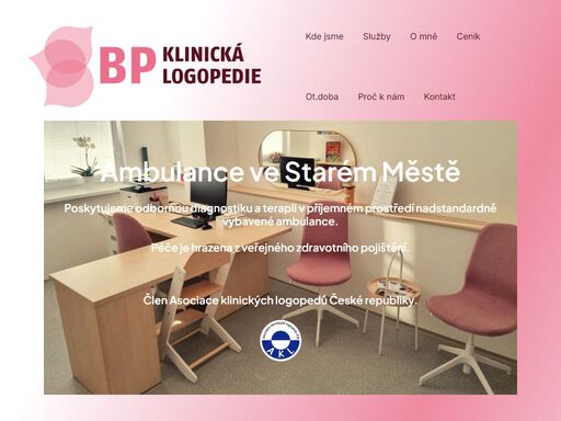 ambulance klinické logopedie. uherské hradiště, staré město, kunovice a okolí. diagnostika a terapie v příjemném prostředí. péče hrazena zp.