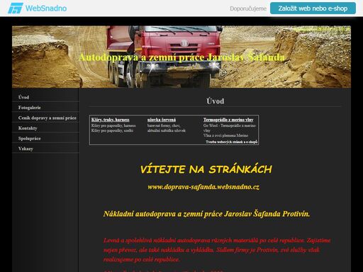 autodoprava, zemní práce, menzi muck, tatra, protivín autodoprava a zemní práce jaroslav šafanda protivín