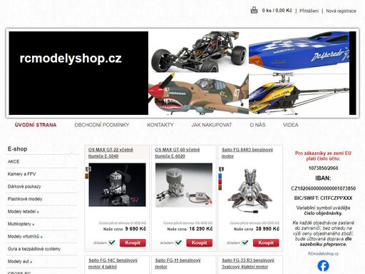 rcmodelyshop.cz - rcmodely letadel,rcmodelyaut,rcmodely lodí,rcmodely vrtulníků ,rcvysílače a soupravy rc přijímače ,akumulátory, motory ,regulátory ,serva ,nářadí ,příslušenství a doplňky ,rcmodely tanků, balsa,překližka,lepidla,zdroje, rcmotocyklů 