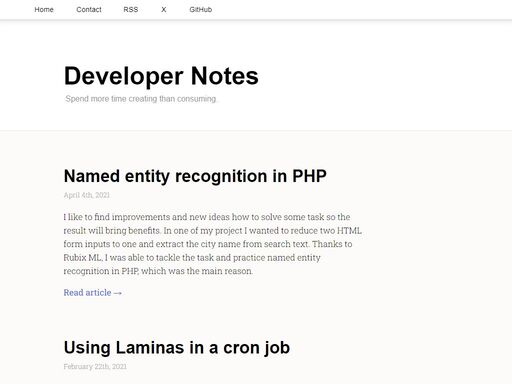 full-stack php web developer notes with aiming to implement machine learning algorithms.
