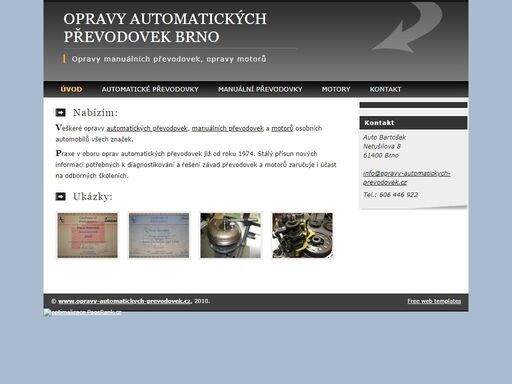 opravy automatických převodovek, manuálních převodovek, opravy motorů osobních automobilů brno