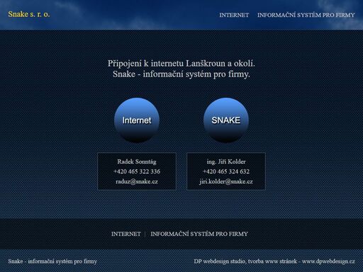 snake - rychlý internet a rychlé připojení k internetu v lanškrouně a okolí.