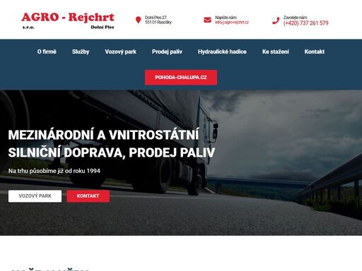 hlavní činností firmy je poskytování dopravních služeb v oblasti vnitrostátních a mezinárodních přeprav volně ložených materiálů.