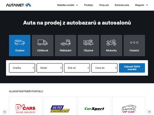 nová, předváděcí a ojetá auta z nabídky autobazarů a autosalonů. auta na prodej, testy aut, rady, tipy a novinky na motoristickém inzertním portálu autanet.cz.