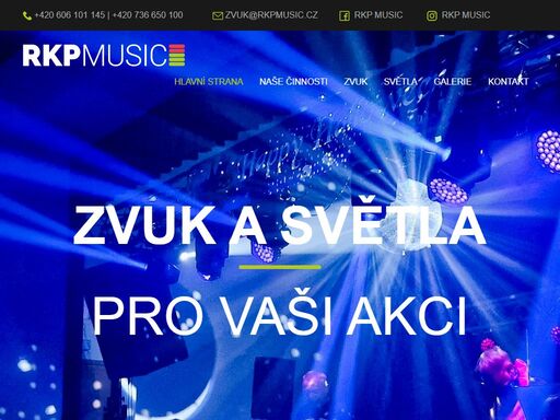 rkp music pro vás zajistí kvalitní zvuk a světla v klatovech a okolí