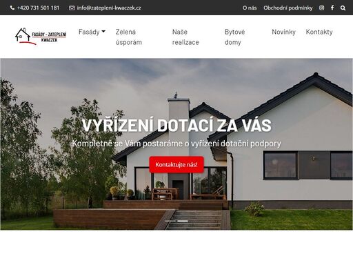 specializujeme se na zateplení fasád budov, zateplení bytových a panelových domů. realizace zateplení fasád domů provádíme v celém moravskoslezském kraji. | zatepleni-kwaczek.cz