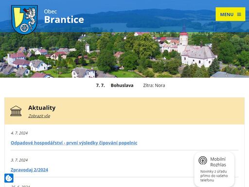 brantice (německy bransdorf) jsou vesnice v okrese bruntál. ke 25. 3. 2010 zde žilo 1253 obyvatel.
