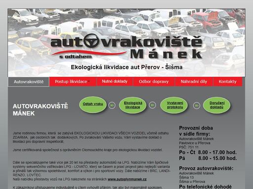 www.autovrakovistemanek.cz
