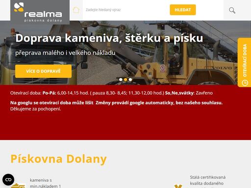 www.piskovnadolany.cz