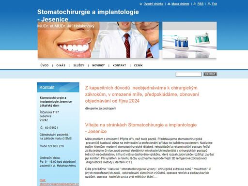 www.stomatochirurgie-jesenice.cz