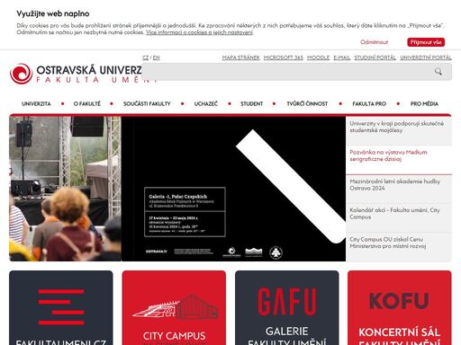 fakulta umění ou - oficiální internetové stránky ostravské univerzity.