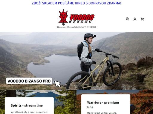 voodoo cycles. objevte svou vnitřní energii s jízdními koly voodoo cycles. naším posláním je vytvořit bezkonkurenční značku jízdních kol, která zachytí podstatu horského terénu a vzbudí v každém jezdci jeho nebojácného ducha. voodoo není jen odvážné a cool, naše kořeny jsou v přírodě a přírodních silách. voo znamená…