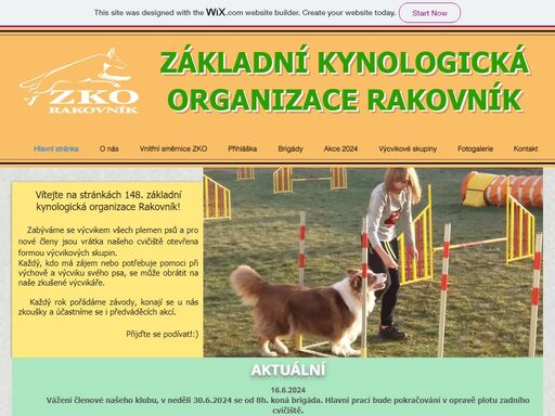 základní kynologická organizace rakovník , výcvik psů 