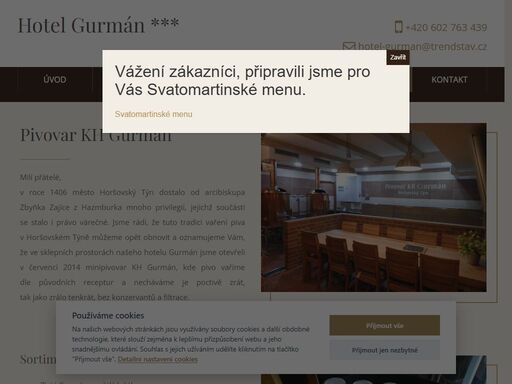 malý rodinný hotel v sousedství státního hradu a zámku horšovský týn.