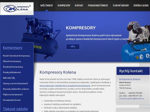 www.kompresorykolena.cz