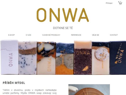 onwa je zážitek. ochota dotknou se sebe samého s citem. tam, kde to nejvíc potřebuješ. luxusní, přírodní mýdlo ruční výroby. skutečný dar.
onwa - artisan soap, low waste, cruelty free, vegan, design, organic.