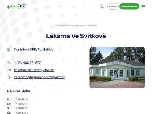 lékárna ve svítkově » lékárny pharmapoint jsou tu pro vás již více než 10 let