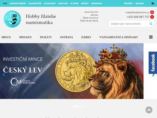široký výběr mincí, medailí a slitků. ověřený a autorizovaný prodejce s historií a řadou spokojených zákazníků