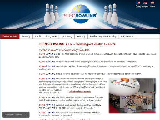 bowlingové dráhy - výroba, instalace a servis bowlingových drah, bowling, vybavení bowlingu - euro-bowling s.r.o.